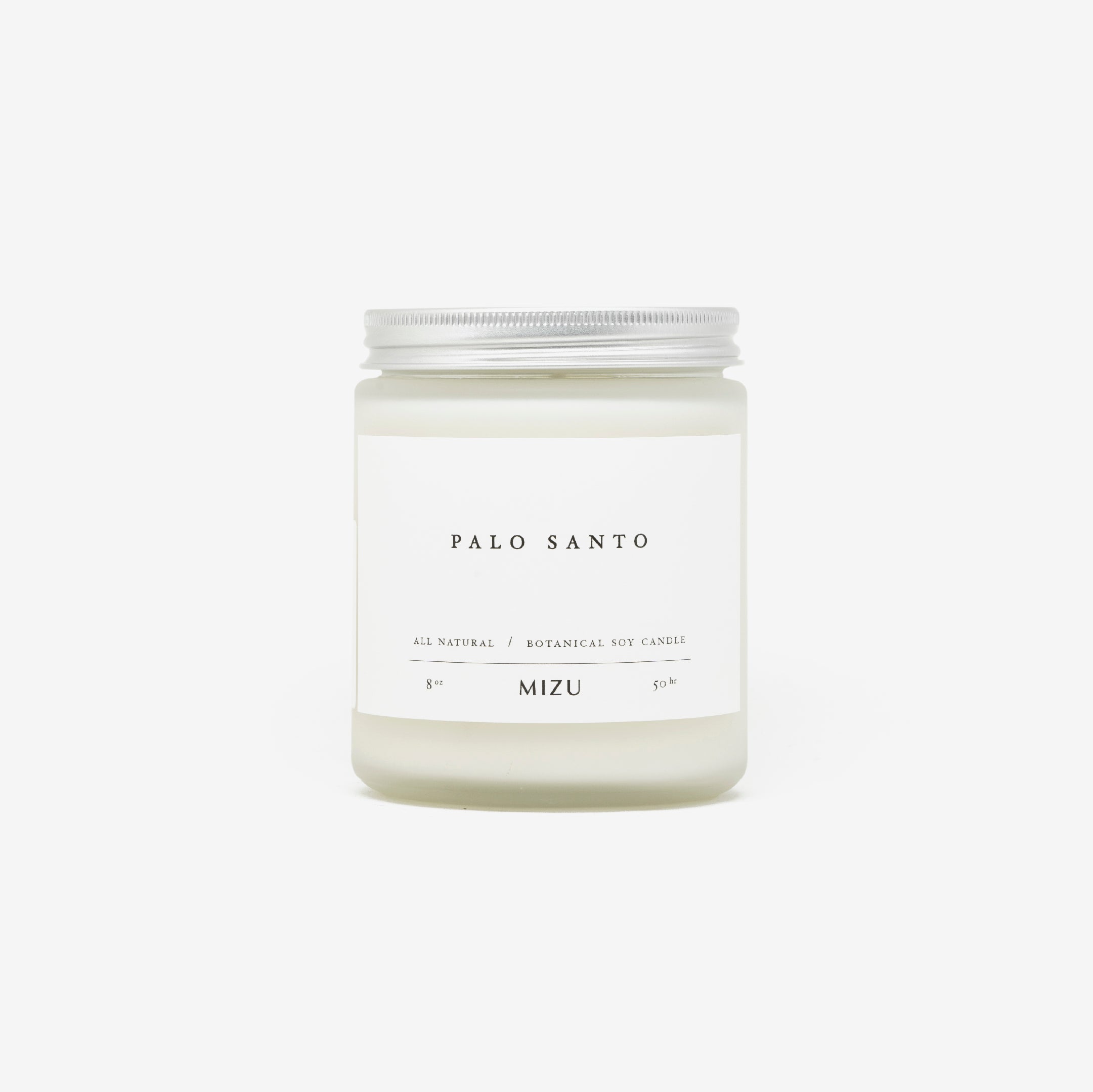 Palo santo essential oil candle